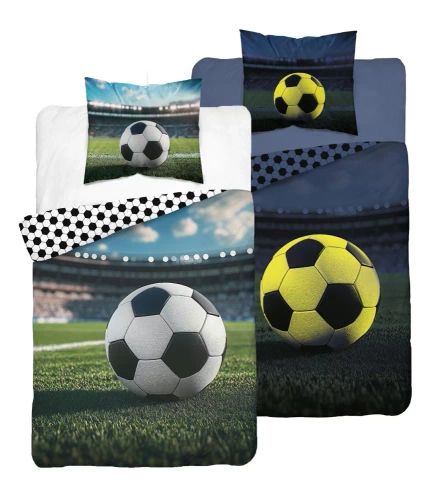 5546 A Fluo 95 Pościel świecąca w ciemności piłka nożna stadion 100% bawełna | Dla dzieci Detexpol