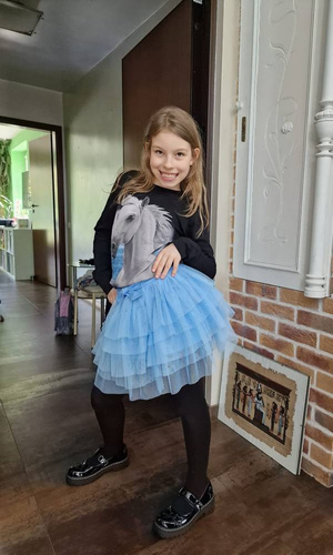 Inez Spódniczka tiulowa Bambarillo błękitny