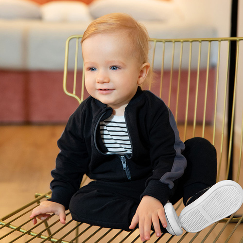 Magic Body z długim rękawem Eevi - białe paski