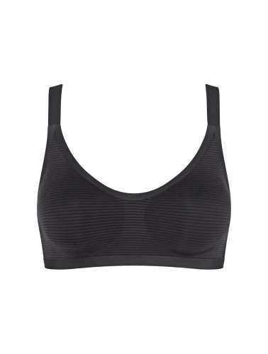 Sloggi ZERO Feel Air bralette bezszwowy – lekki, oddychający black