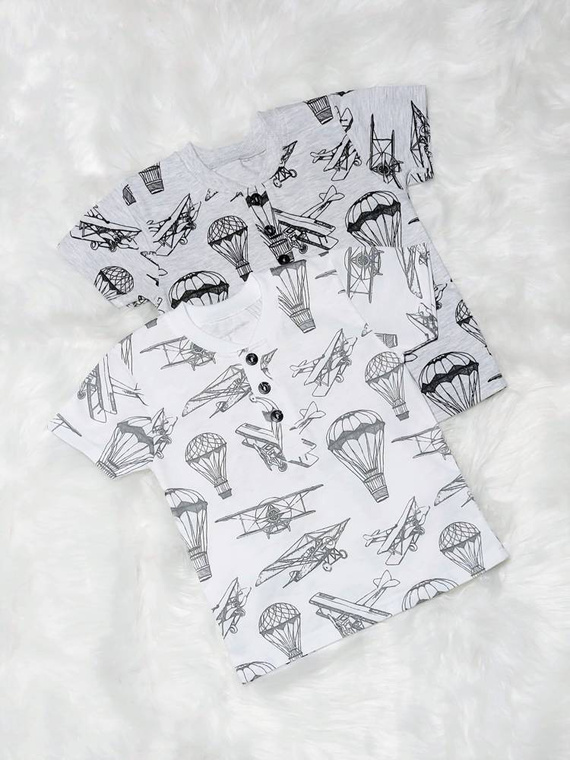 Aviator Koszulka dziecięca krótki rękaw Bambarillo biały