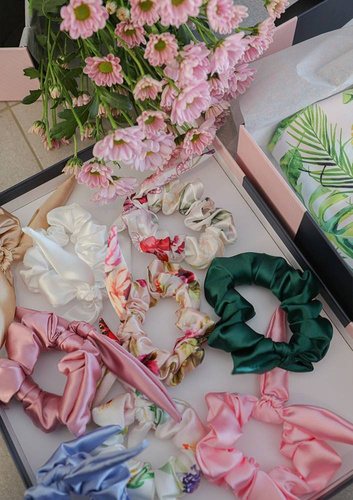 Gumka satynowa DKaren - błękit