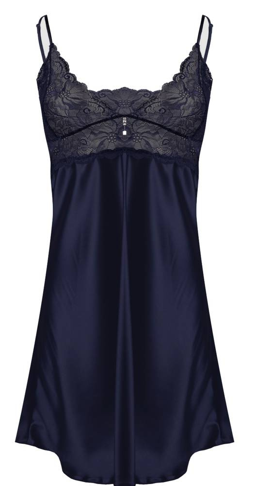  Wendy Koszulka satynowa damska DKaren  granatowa