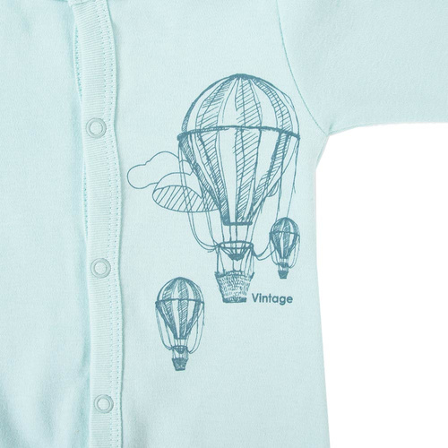 Balloons Pajac z nadrukiem Eevi - jasny turkus