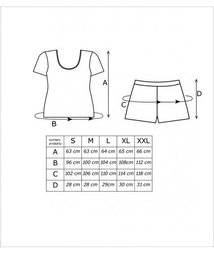 Star Short Piżama damska Donna – niebieska, krótki rękaw, szorty, 100% bawełna