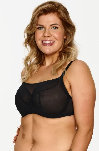 131 Biustonosz miękki Lupoline - czarny