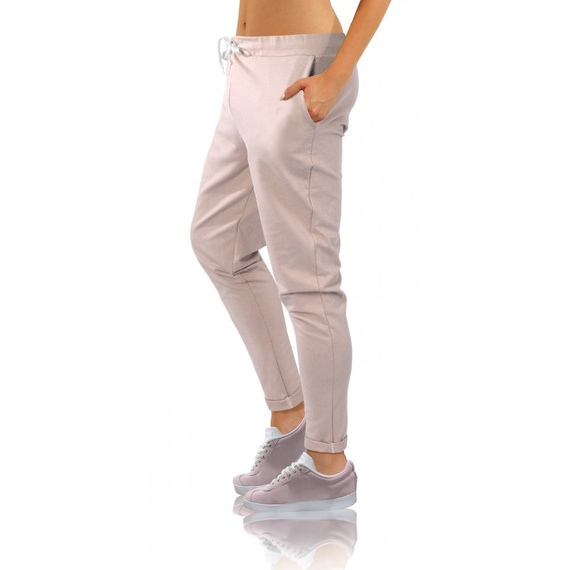 Mono Spodnie dresowe damskie Sesto Senzo różowy