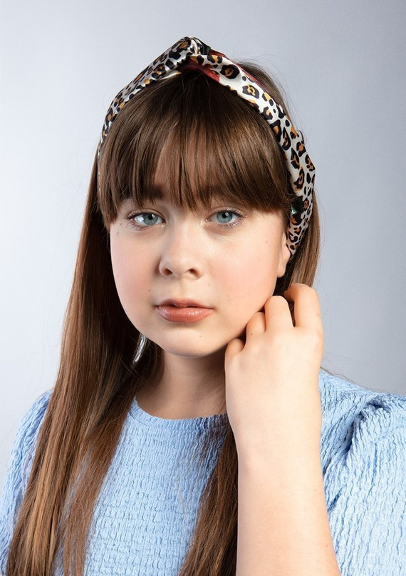 Opaska Flowers DKaren 08 czarny