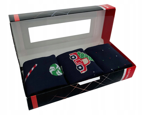 A63 Skarpety Premium A'3 Cornette - granatowy (auto)