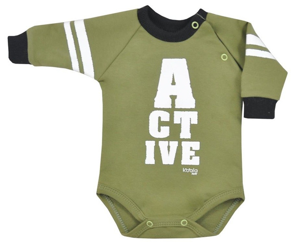 Body niemowlęce "ACTIVE" Koala jasno szare