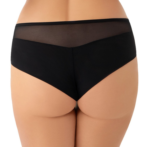 Gorsenia K949 Ottavia Figi Brazyliany – czarne, haftowane, z tiulu elastycznego