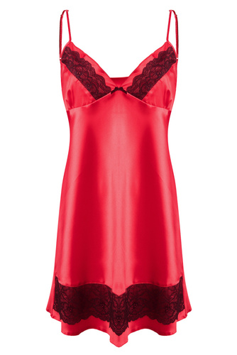 Iris Halka satynowa koszulka damska DKaren - czerwony