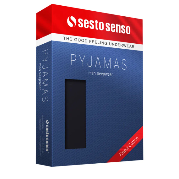 Sesto Senso 2723/11 Granat Piżama Męska Bawełniana Krótka 100% Bawełna