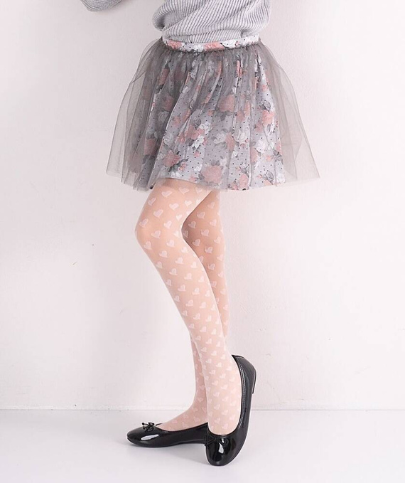 DR 2418 Nelia Rajstopy dziewczęce Knittex - bianco