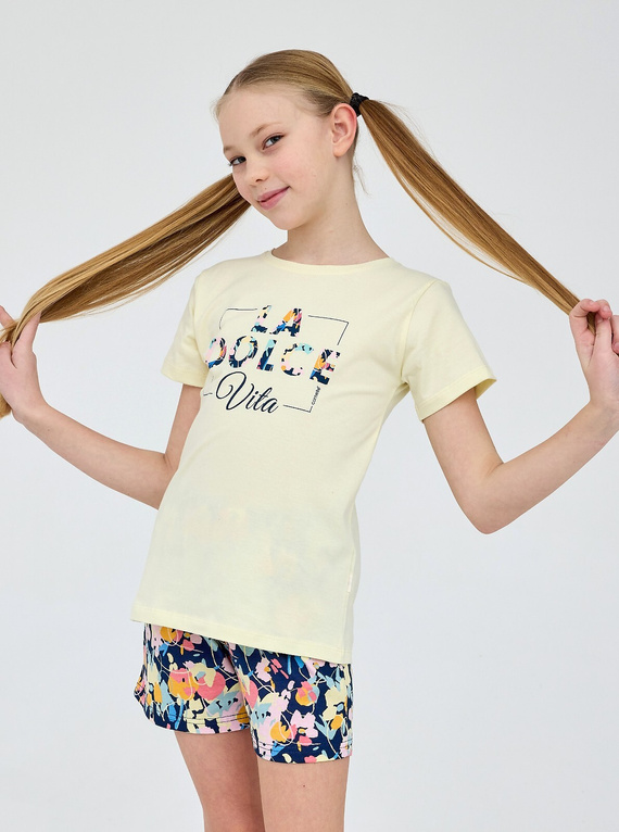Piżama dziewczęca Cornette Young Girl 788/114 Dolce Vita, 100% bawełna
