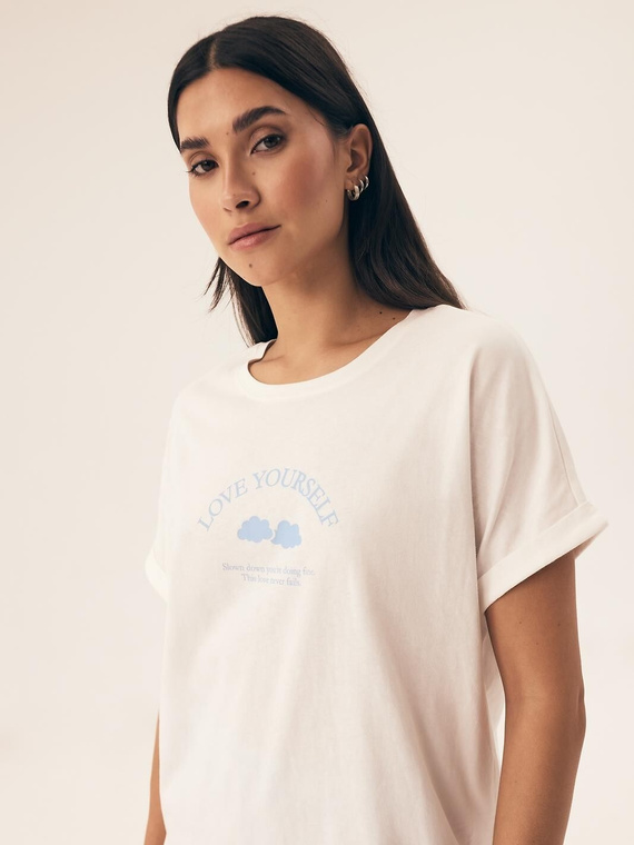 42730 Nubes Piżama Damska Henderson - kremowy