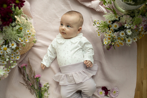 Charlotte Body rozpinane z długim rękawem Pinokio - ecru