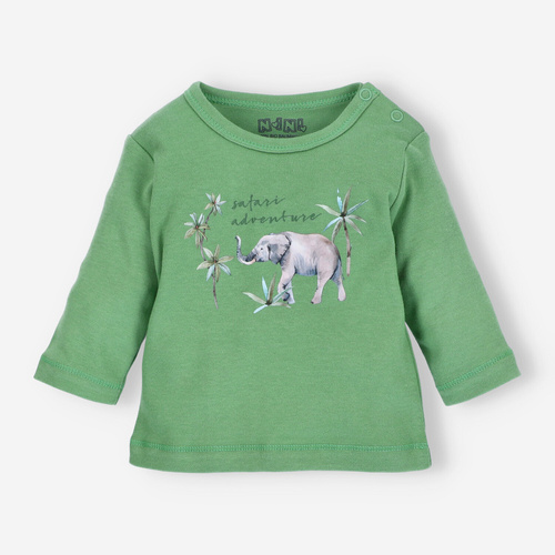 ABN-4303/ZIE Safari Adventure Bluzka z bawełny organicznej Nini - zielona