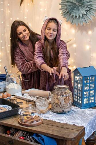 717 Serena Krótki Szlafrok damski Forex - jagoda