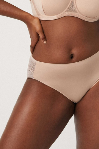 19671 Figi Ysabel Mora beżowe – koronkowe, kobiece, wygodne