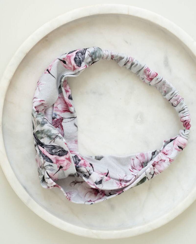 Opaska do włosów na gumce Milk&Love jasna mięta