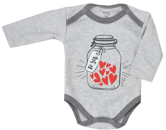 Body niemowlęce "TO YOU" Koala - ciemno szary