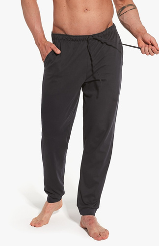 Spodnie piżamowe Cornette 331/02 grafitowe– bawełniane, wygodne i przewiewne
