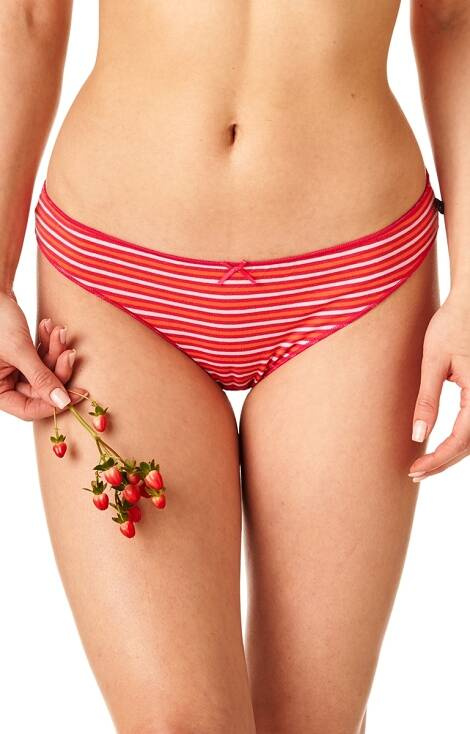 LPR 331 B22 A'2 Figi damskie 2-pak Key różowy-pomarańczowy