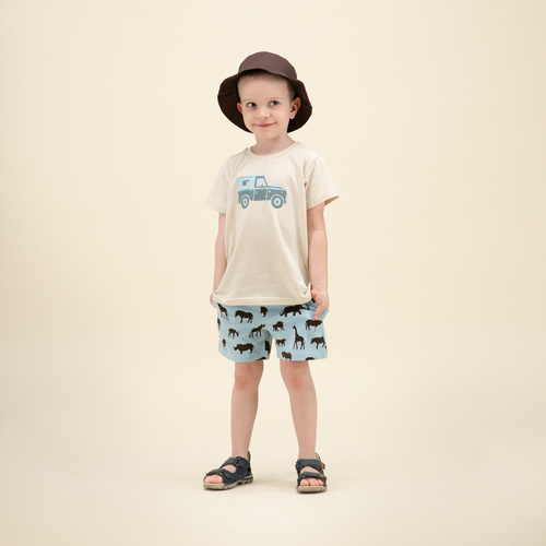 Safari Krótkie spodenki Pinokio - afryka niebieski