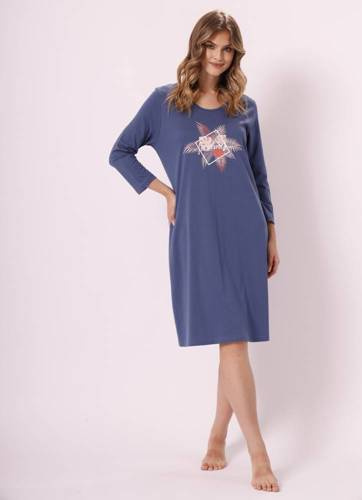 1373 Kasia Koszula damska Leveza ciemny jeans