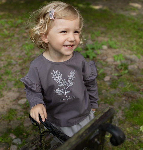 Julia Bluzka dla dziewczynki Pinokio - grafit