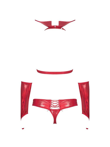 Vampines Seksowny Komplet damski Obsessive czerwony