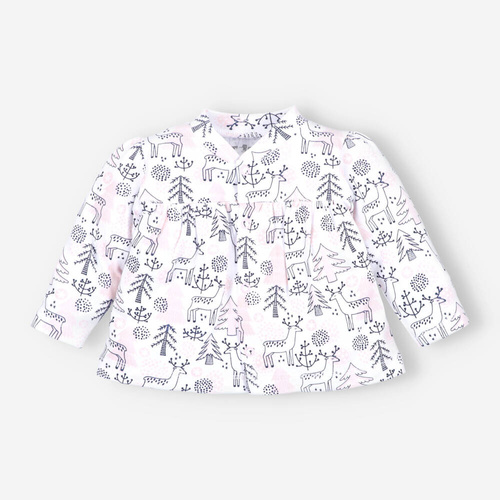 Jelonki Kaftanik niemowlęcy z bawełny organicznej Nini druk