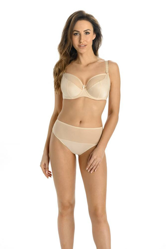 203 Nooemi Biustonosz miękki z siateczką Teyli - beżowy 