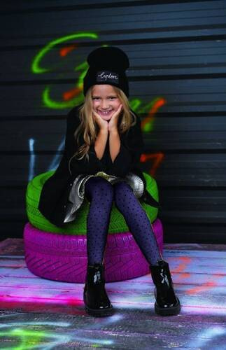 DR2110 Marietta Rajstopy Dziewczęce 50 den Knittex - jeans