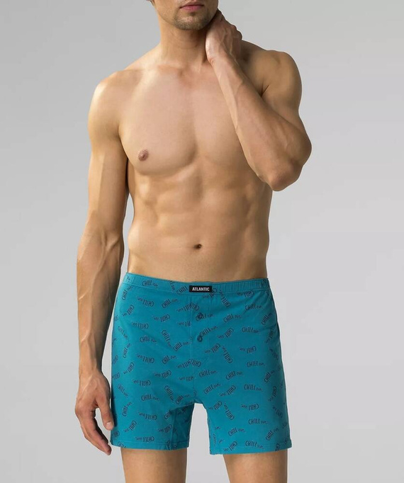 2MBH-002 Bokserki męskie Atlantic granatowy zielony