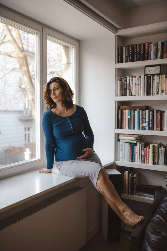 Tummy Bluzka ciążowa i do karmienia Milk&Love poseidon