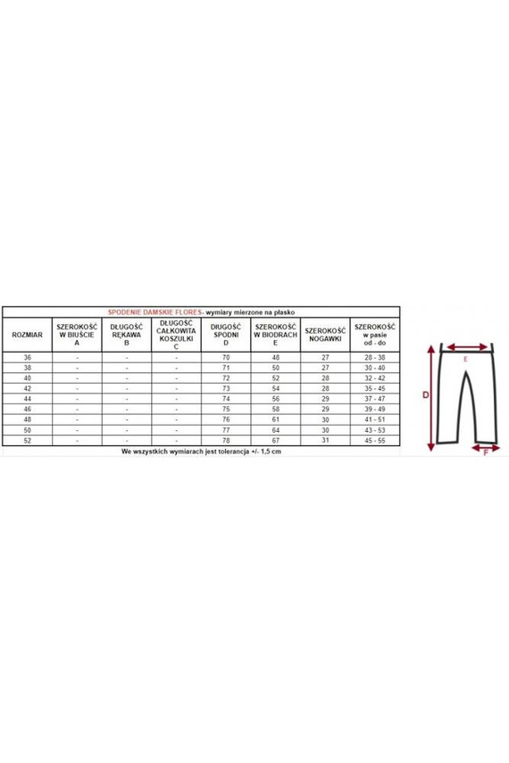 86682 Larisa spodenki piżamowe 7/8 Mewa fuksjowy