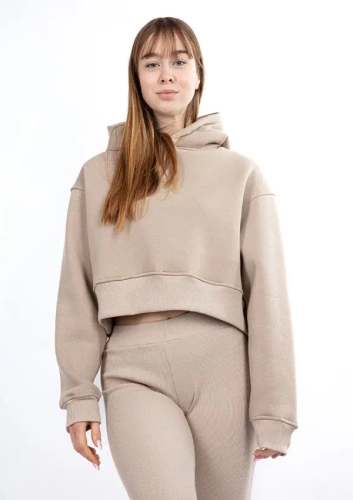 DK-K-B13 Dresowy komplet damski Dkaren - cappuccino