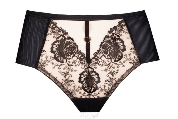 Saskia bokserki figi damskie Unikat czarny-beż 
