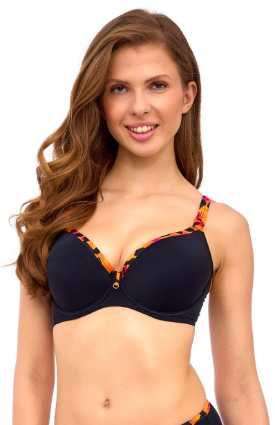 Sofia Big Black Biustonosz kąpielowy Lupoline– na fiszbinach, dla większego biustu