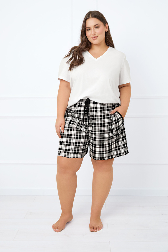 Klara Krótkie spodnie piżamowe damskie Italian Fashion - druk
