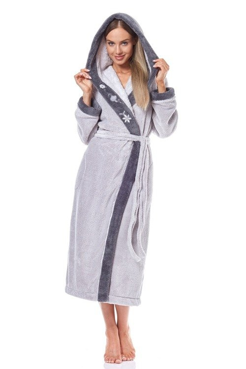 9145 Hft Szlafrok Damski L&L perła