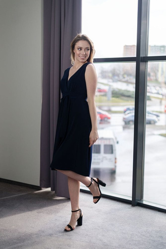 120 Sukienka ciążowa MIRACLE- granat