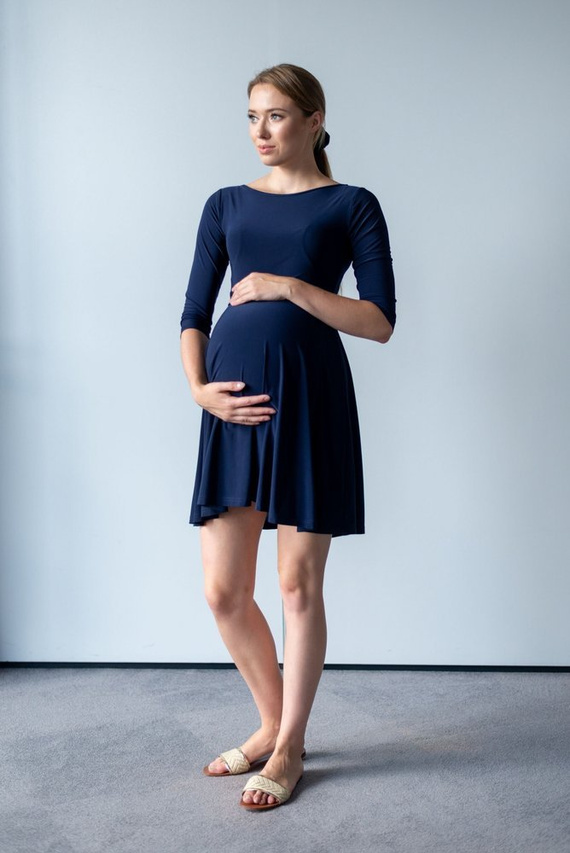 130 Sukienka do karmienia MIRACLE-granatowy