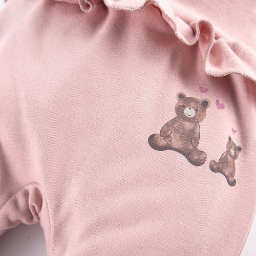 Hearts & Bears Półśpiochy bawełniane Eevi - różowy