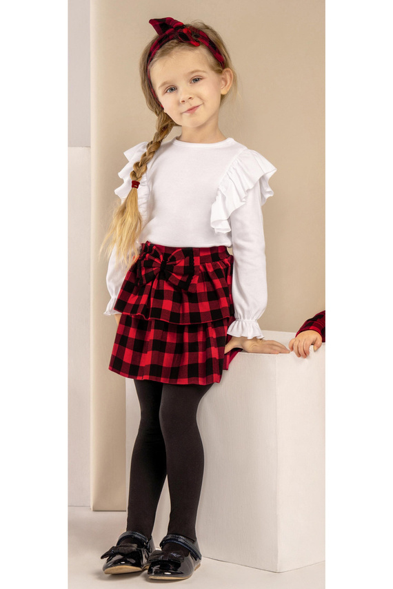 163572 Bluzka z długim rękawem "Magia Świąt" Nicol - biały