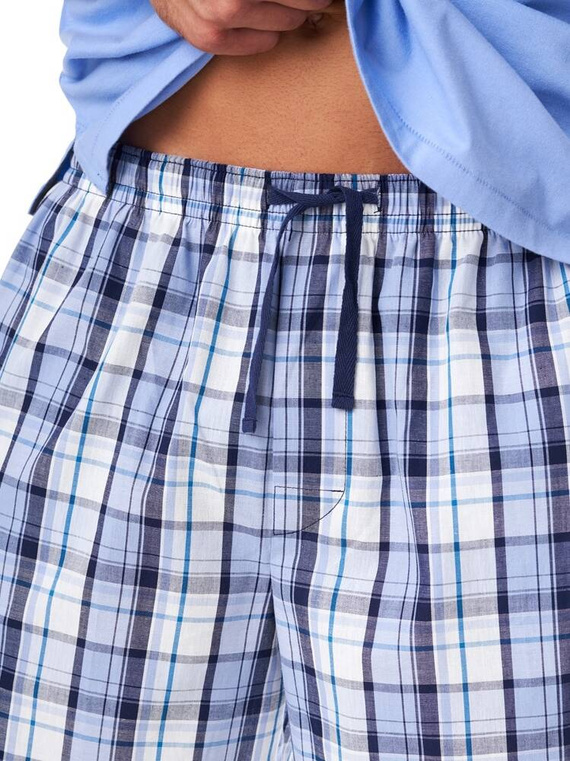 MNS 455  Piżama Męska Key niebieski