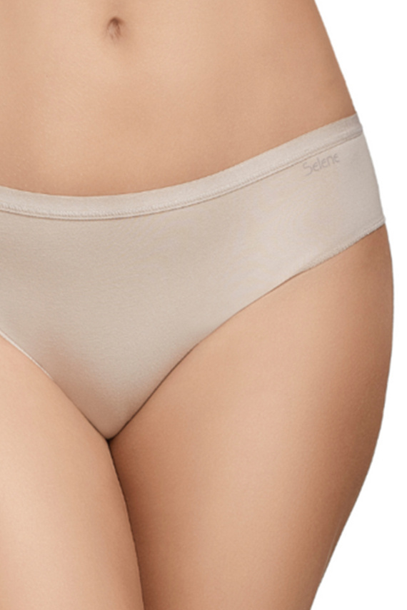 Figi bikini Selene 400 beżowe dwupak bawełniane klasyczne