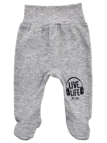 Półśpioch bawełniany "Music" Terjan - szary